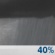 Monday Night: A chance of showers and thunderstorms.  Mostly cloudy, with a low around 69. Chance of precipitation is 40%.